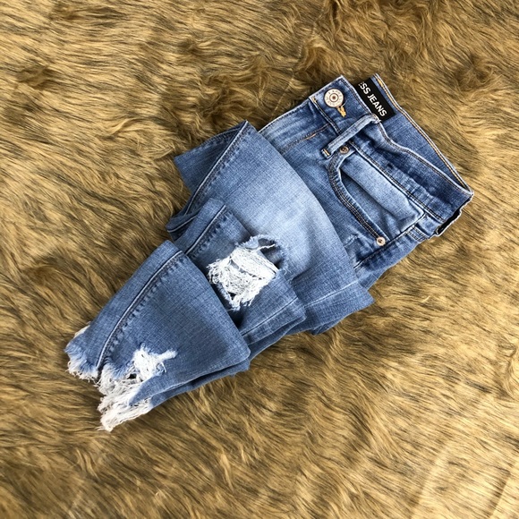 Express Mid Rise Skinny Jeans - Picture 2 of 7